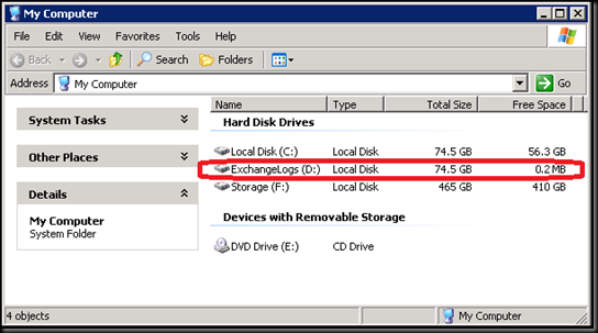 ExchangeLogEspacioDiscoFull